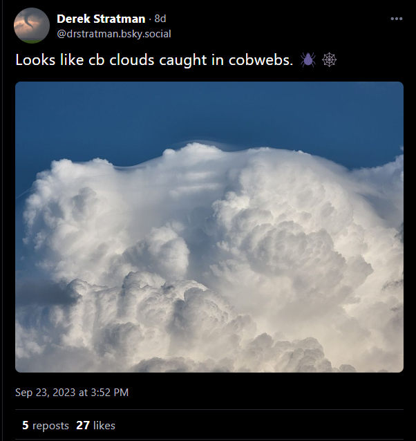 Cloudy with a chance of awesome